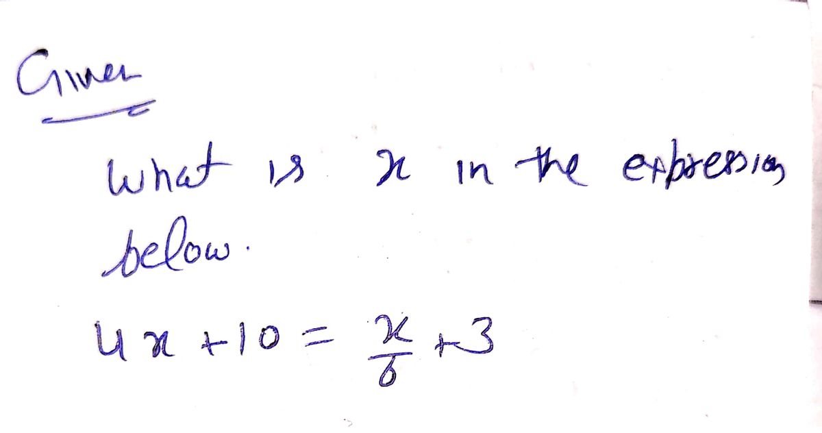 Algebra homework question answer, step 1, image 1